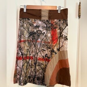 Za Zen Vintage Brown Skirt